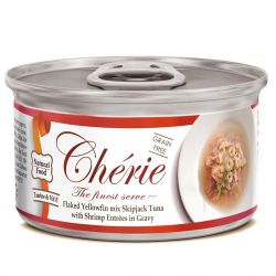Cherie Signature Gravy Mix TunaShrimp Вологий корм для котів зі шматочками тунця та креветок у соусі 80 гр 