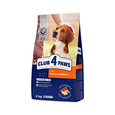 Акція Club 4 paws (Клуб 4 лапи) Для собак середніх порід 2кг 2кг (-15)