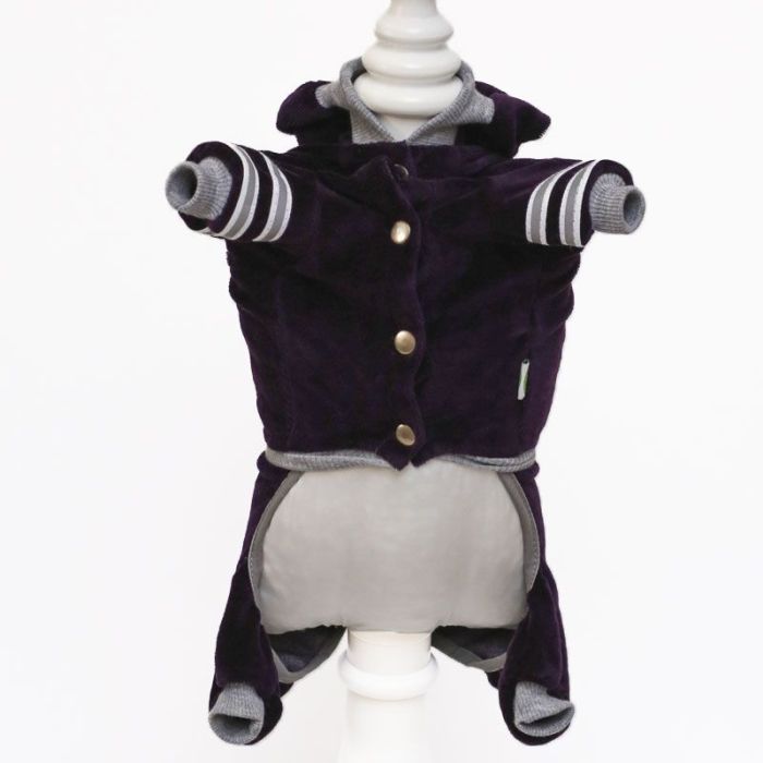 Банні комбінезон для собак хлопчиків велюр S1