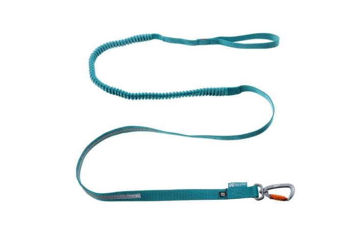 Повідець для собак Touring bungee leash Non-stop dogwear Бірюзовий 3,8 м/23 мм