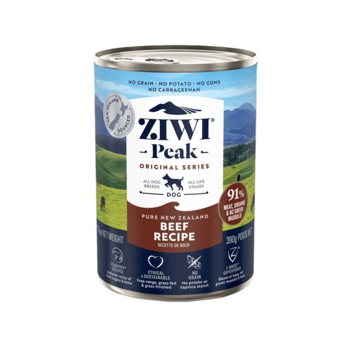 Повнораціонний вологий корм для собак Ziwi Peak Original Series Яловичина 390 г