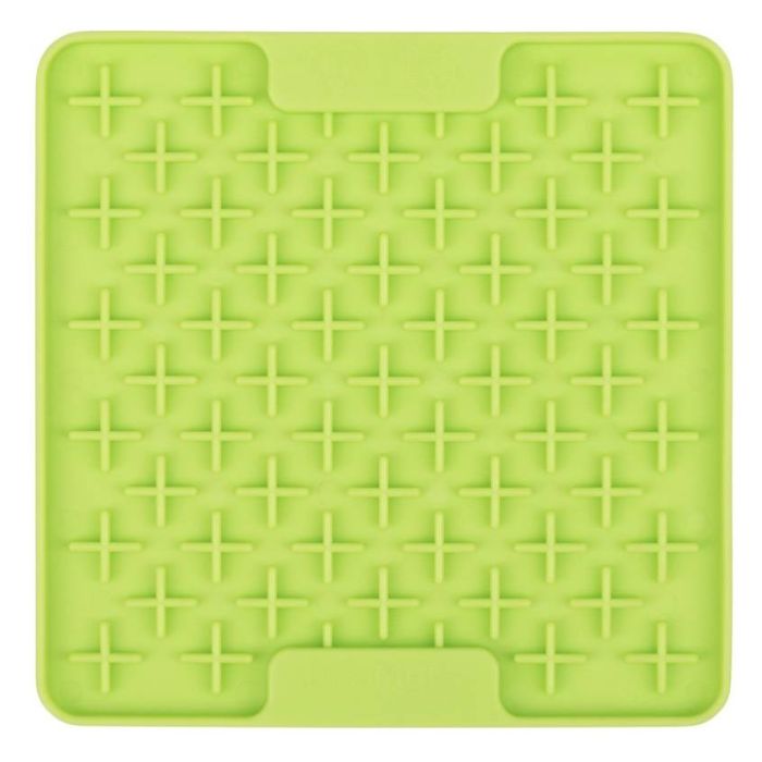 Лизальний килимок антистрес для собак LickiMat Mini Buddy Green, м'яка основа