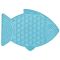 Лизальний килимок антистрес для кішок LickiMat Felix Turquoise у формі рибки