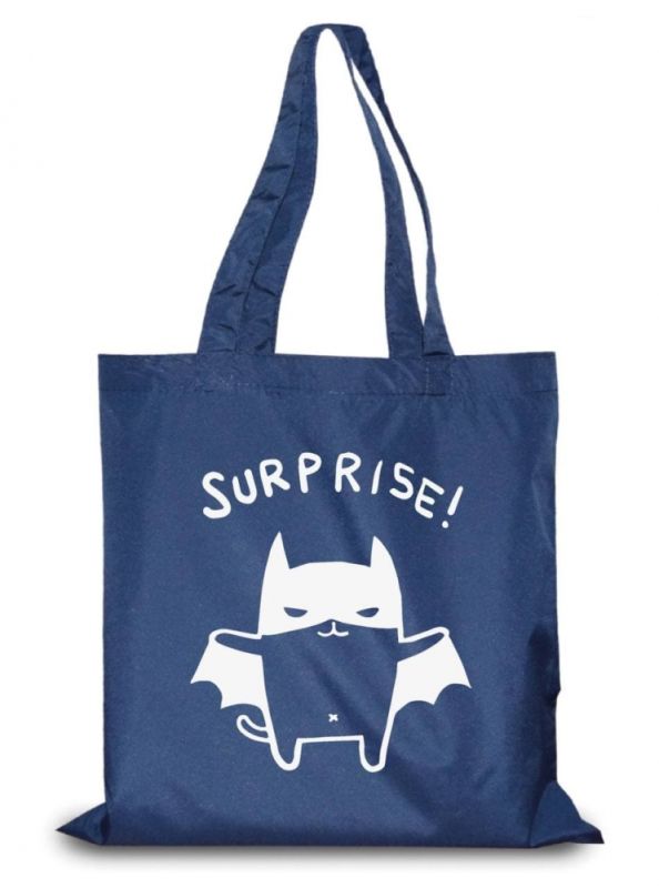 Екосумка кіт Бетмен 40х38 см синя 