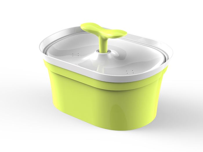 Фонтан овальний двосторонній 2,8 л 27х12х17 см 