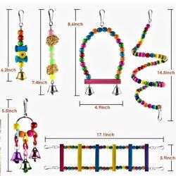 Набір іграшок для птахів 6 елементів 