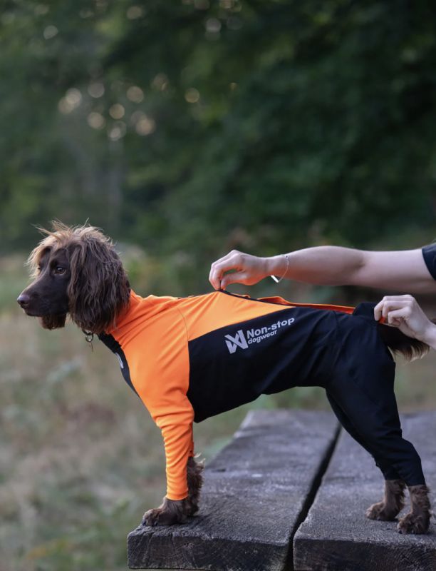 Комбінезон для собак чоловічої статі Non-stop dogwear Protector dog suit M Помаранчевий 36