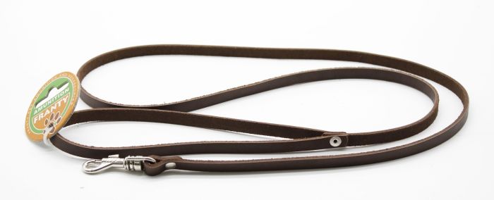 Повідець Franty Style Paw шкіра, 0,8 см х 1,2 м коричневий