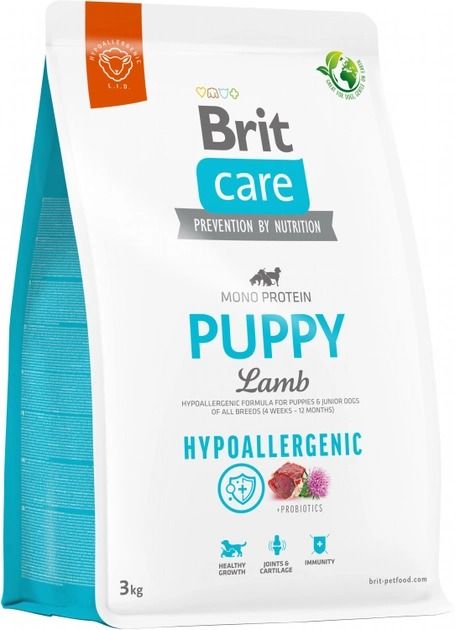 Brit Care Dog Hypoallergenic Puppy Сухий корм для цуценят гіпоалергенний з ягнятком 3 кг