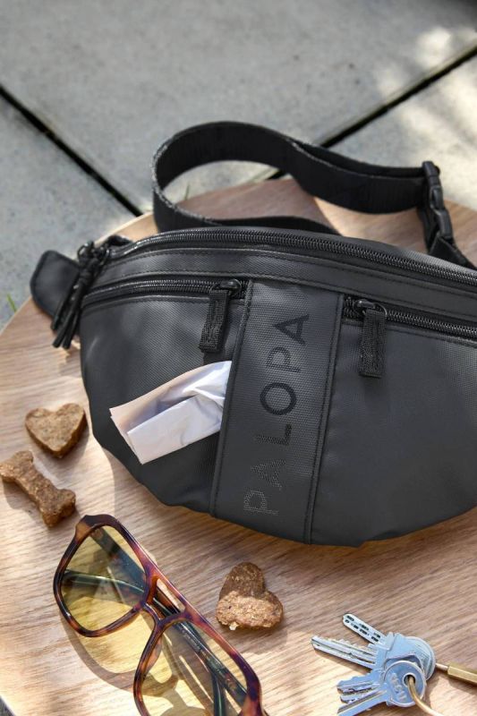 Сумка-бананка для ласощів та аксесуарів собак Palopa Emma Чорний