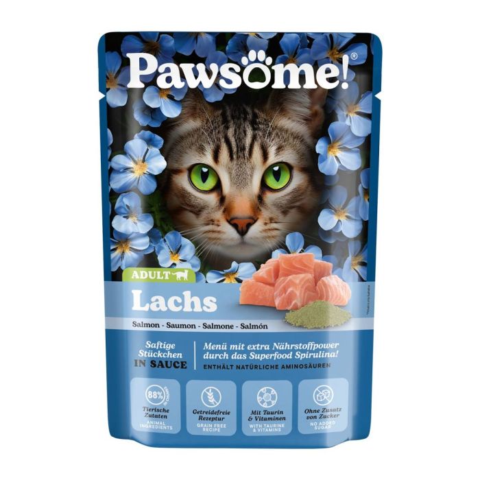 Вологий корм для котів Pawsome! Лосось 85 г