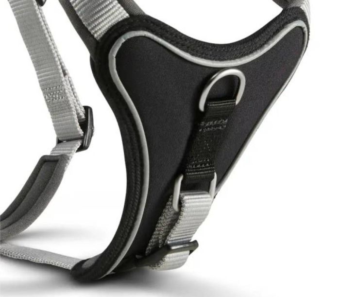 Шлейка для собак пом'якшена Wolters Professional Comfort 6 80-95 см / 35 мм Сріблястий