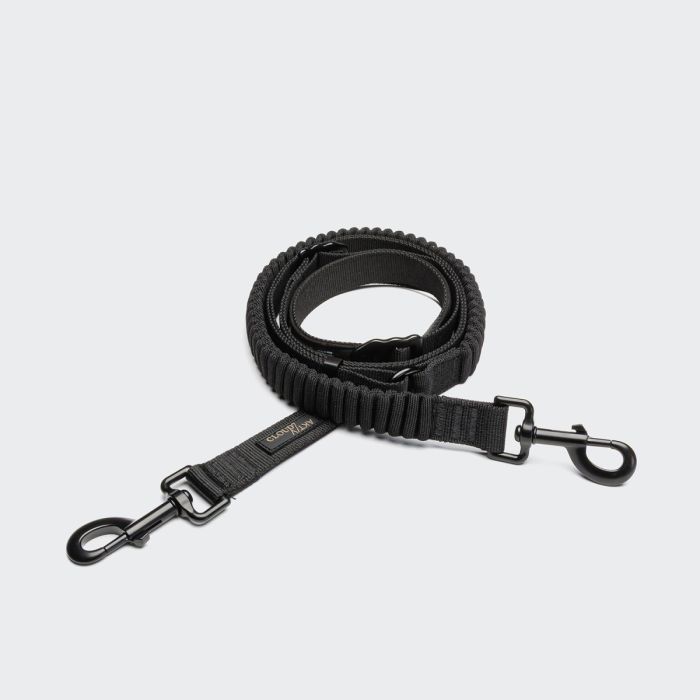 Повідець з амортизацією для собак Cloud7 L-2-Jogging-Leash AKTIV Чорний S