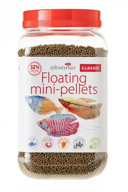Корм Aquarius для риб, що плавають міні-паллети, 250 г 