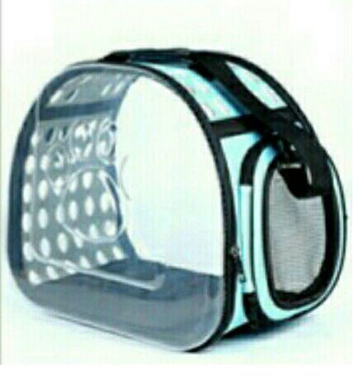 Сумка прозора 45  28  32см Бірюза