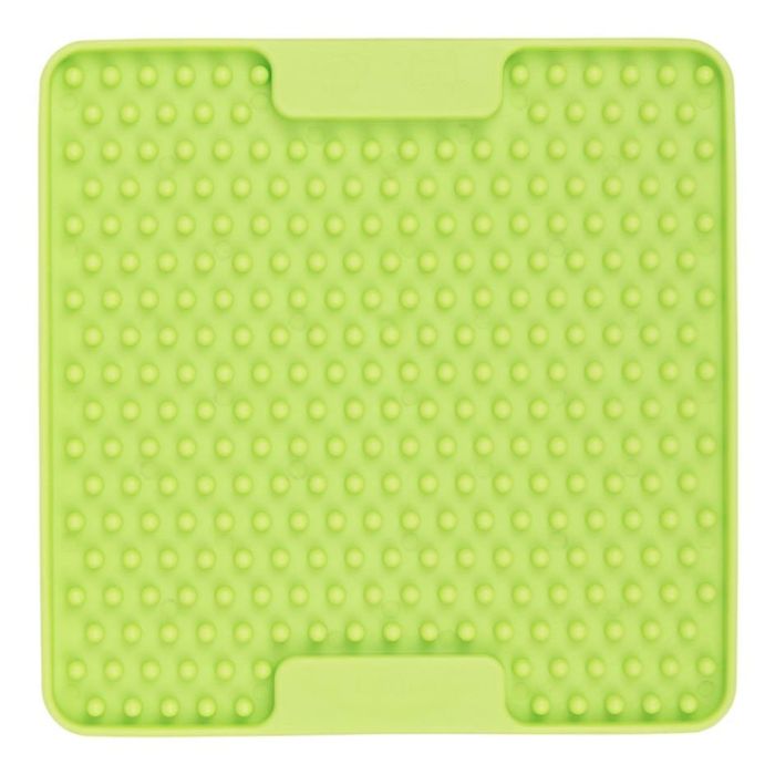 Лизальний килимок антистрес для маленьких собак собак LickiMat Mini Soother Green, м'яка основа
