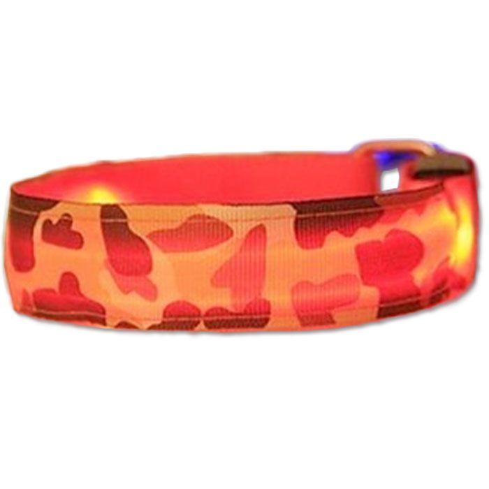 Нашийник LED Камуфляж тканинний S (2,5 см  35-43см)
