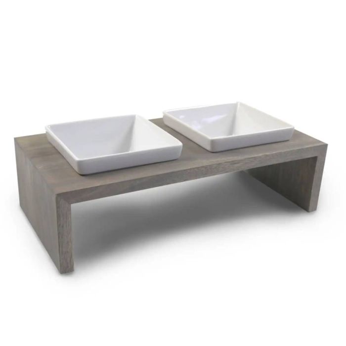 Миски на підставці Wolters Foodstation Meshidai True 2 x 0,4 л S Сірий