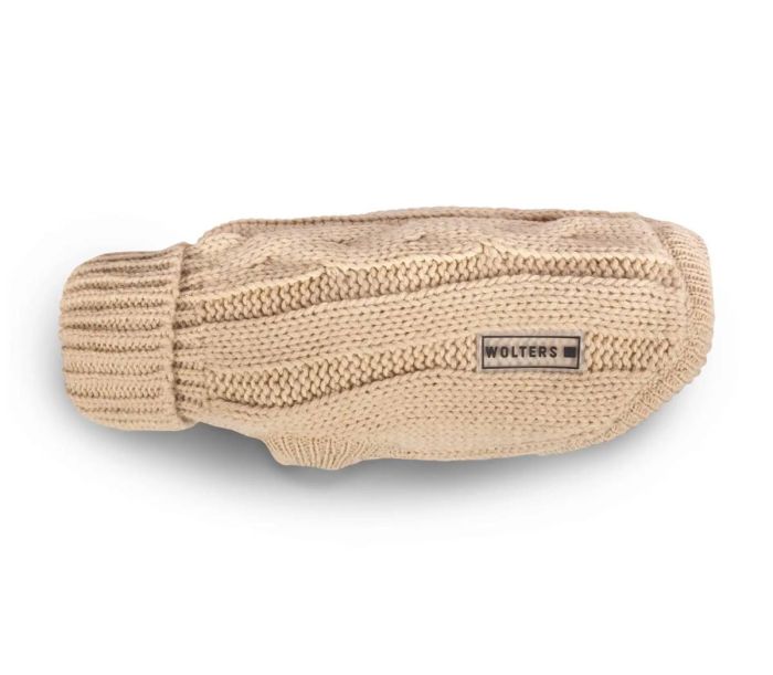 В'язаний светр для собаки Wolters Cable Knit з візерунком коси 25 см Бежевий