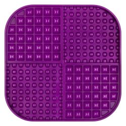 Лизальний килимок антистрес для собак LickiMat Slomo XL Purple, з функцією слоуфідера