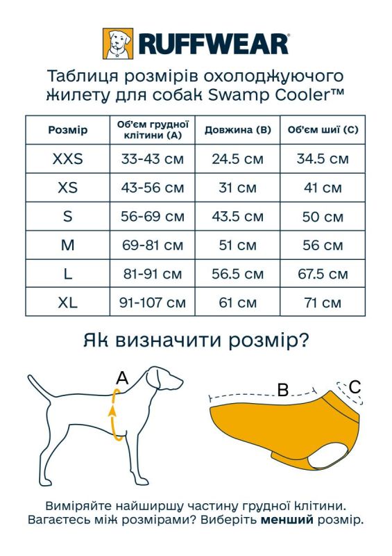 Охолоджуюча попона для собак Ruffwear Swamp Cooler™ XS Сірий