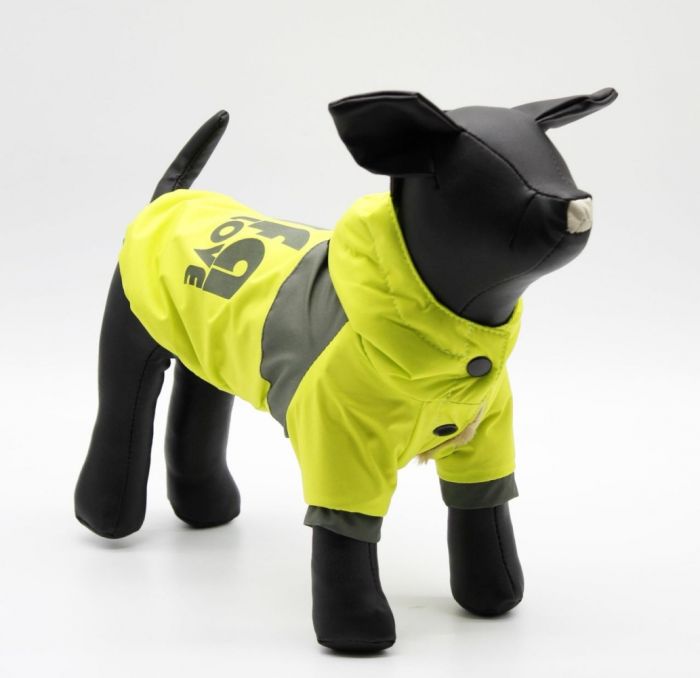 Орфей, хлопчик. Куртка з капюшоном жовта з неоном . S1 (А31В40-48см)