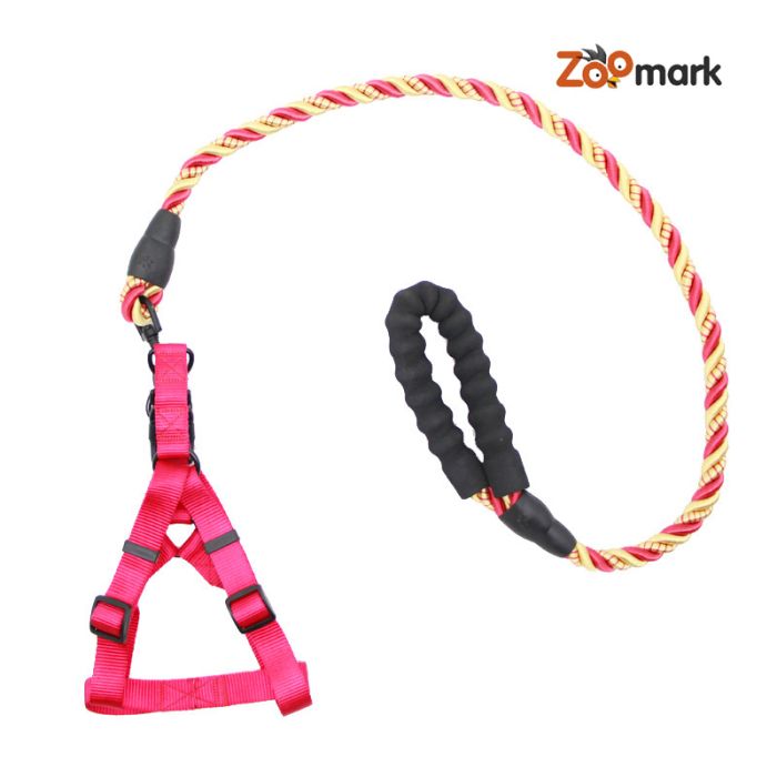 Шлея і повідець комплект 2,517-20110 круглий шнур, з пінною ручкою 