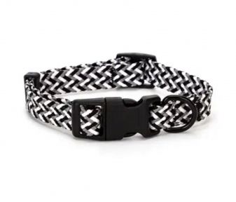 Нашийник меланж сіро-чорний (10мм20-30см) 