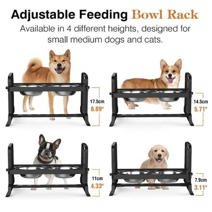 Барчики пластикові складні з металевими мисками 200млмиска3 ур. висоти