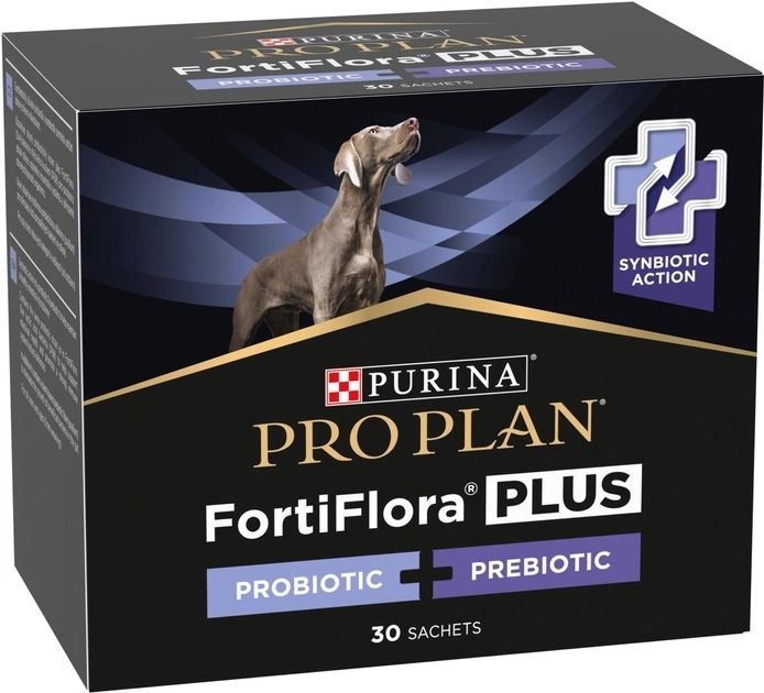 Purina Pro Plan FortiFlora Plus Пробіотик для дорослих собак та цуценят для підтримки нормальної міклофлори кишечника 30x2 г 