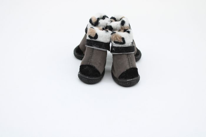 Взуття Замша з Хутром Сіре 2 (53,8 см)