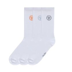 Шкарпетки для власників собак Palopa Tennis Socks Logo Помаранчевий/Блакитний/Сірий 3 пари 35-40