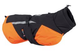 Тепла зимова куртка для собак Glacier jacket 3.0 Non-stop dogwear Чорний/Помаранчевий 30