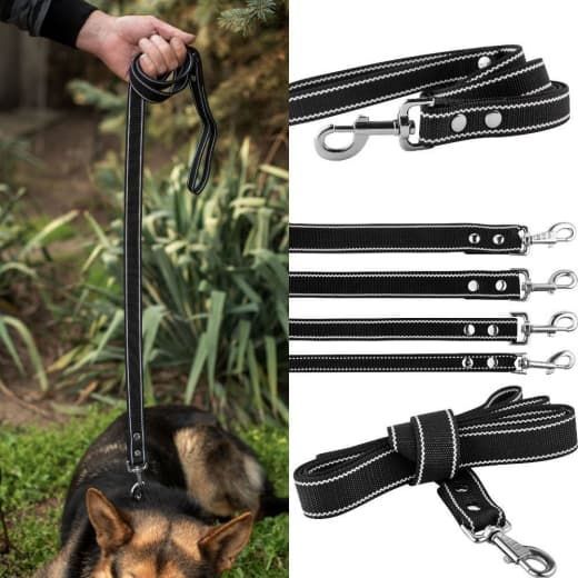 Повідець капроновий 20мм чорний Довжина 4 м