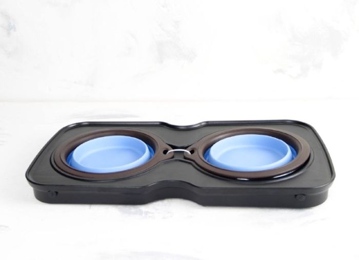 Стійка з силіконовими мисками для собак SY-A42 700мл