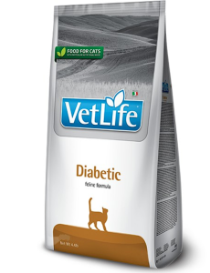 Сухий корм Farmina Vet Life Diabetic для котів при цукровому діабеті, 400 г Фарміна кет сух Vet Life Diabetic дієт. харчу, при цукровому діабеті, 400 г 25173
