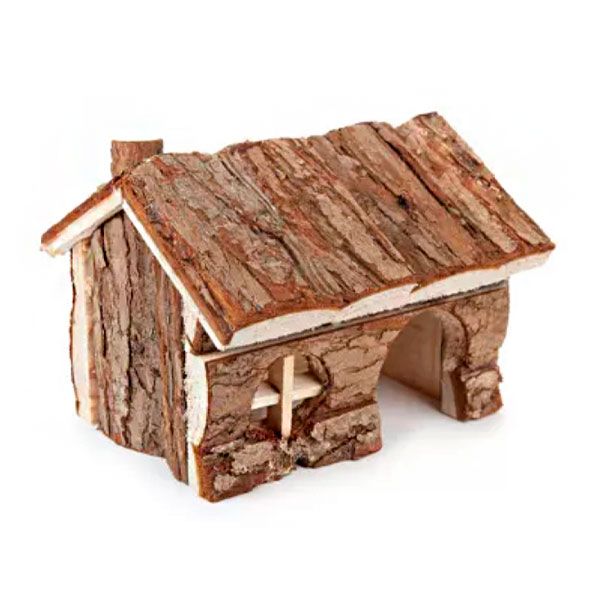 Деревяний будинок для гризунів, 19х14х10 см 