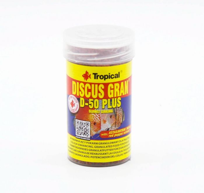Tropical Discus Gran D-50 Plus 100 мл  44 г. 