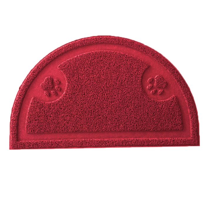 Килимок часточка з лапками 3660см Червоний