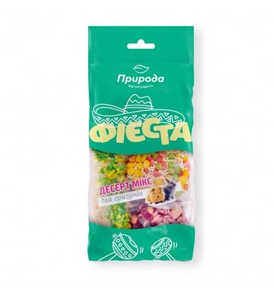Фієста десерт для гризунів мікс асорті 100г 