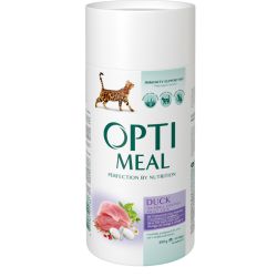 Optimeal з качкою для котів з ефектом виведення шерсті 650г
