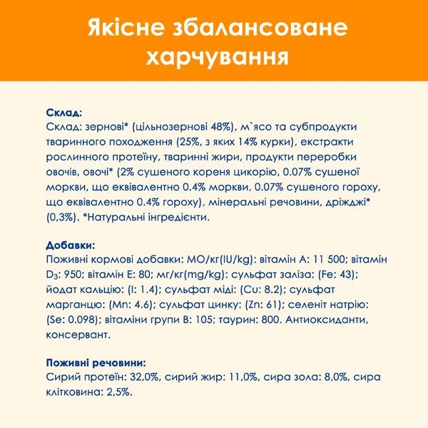 Cat Chow Adult сухий корм для котів з куркою та індичкою 400 гр