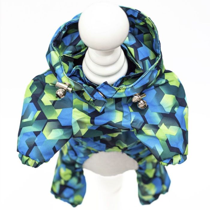 Стільники комбінезон для собак хлопчиків велсофт без силікону S2