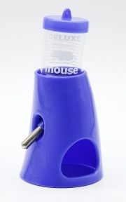 Поїлка з будиночком синя 80 мл 