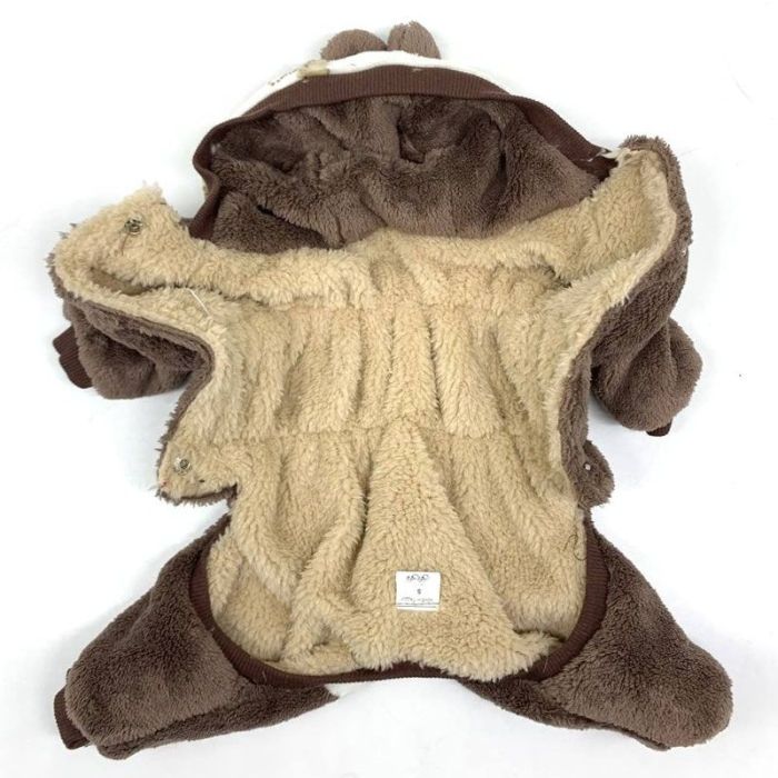 Тедді комбінезон для собак хлопчиків махра на хутрі S3