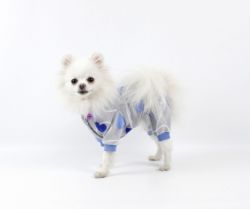 Комбінезон Остін велюр, Хлопчик Сірий із сердечками.  М (А 34В до 54 см.)