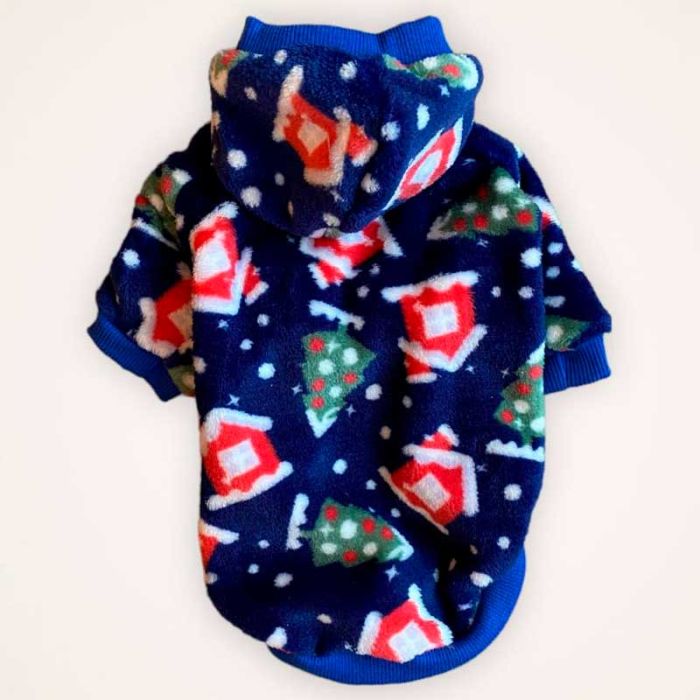 Новорічна толстовка для собак Dog Love синя M