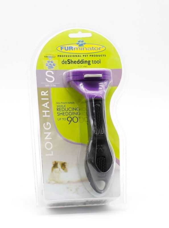 Фурмінатор з кнопкою для котів з довгою шерстю Розмір S (46 мм ширина леза)