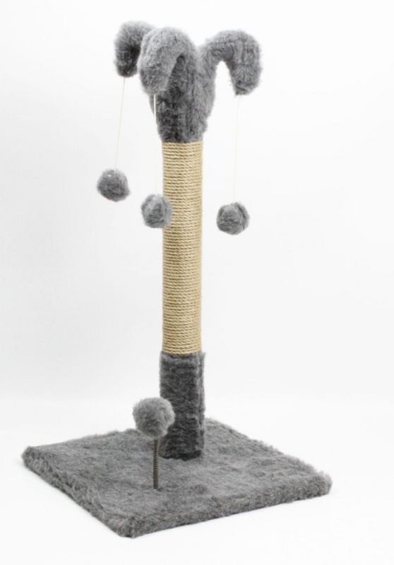 Когтеточка для кішок джутова Арлекін Сірий