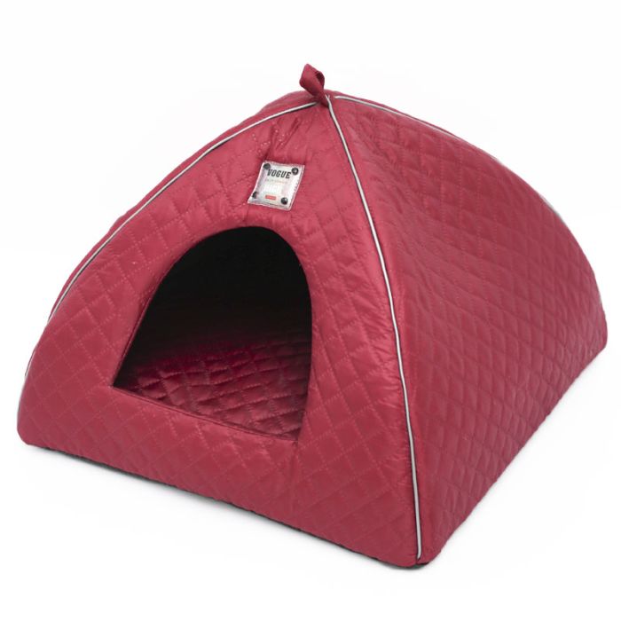 Будиночок для тварин Юрта 2 паянка з ребрами жорсткості 3943  43см Бордо